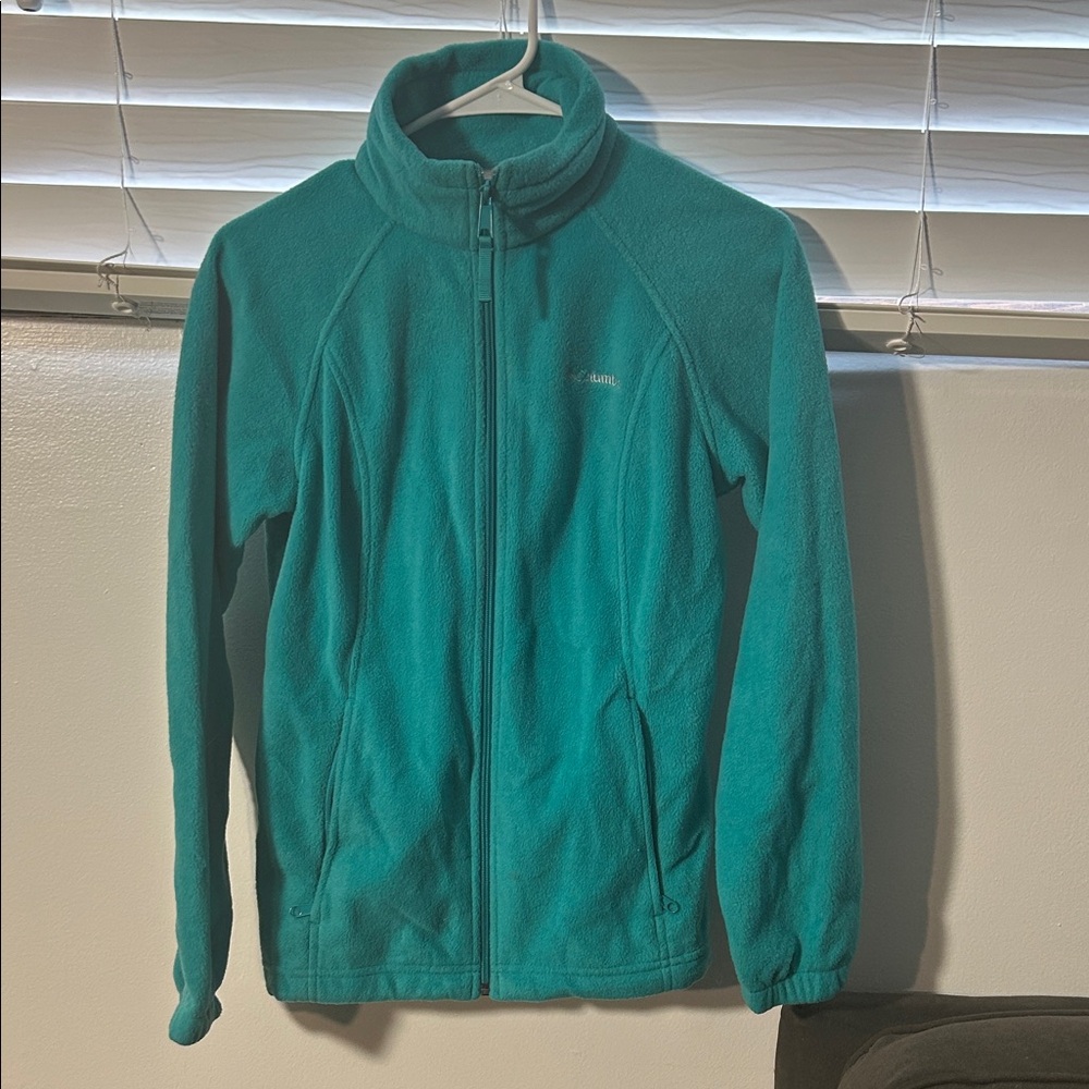 Columbia Teal Zip-Up Women's Fleece Jacket